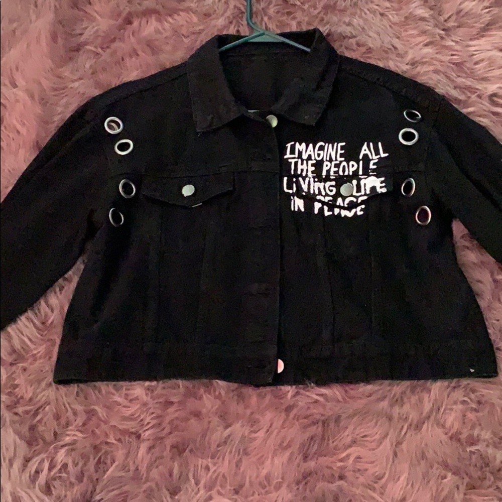 Black jean jacket
